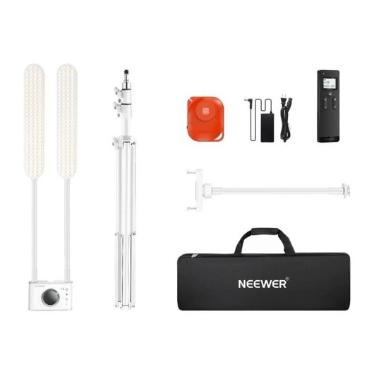 Kit de Iluminación Neewer BH40B Profesional con Brazos LED Dobles