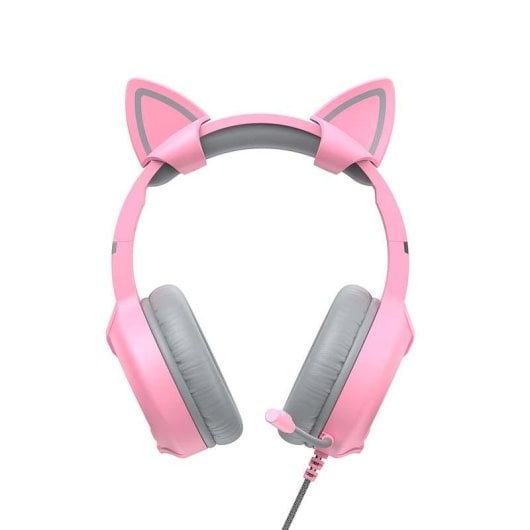 Auriculares Havit H2233D con cable USB/Jack 3,5mm RGB Gaming Rosa con micrófono