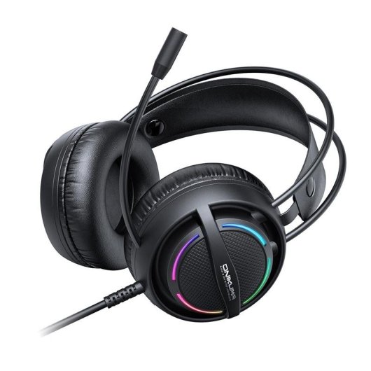 Kopfhörer ONIKUMA X88 mit USB-Kabel und 3,5 mm Klinke Gaming, Mikrofon Geräuschunterdrückung RGB schwarz