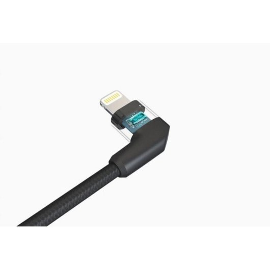 Cable USB-A a Lightning PGYTECH P-GM-115 0,35 m Negro y Rojo MFI