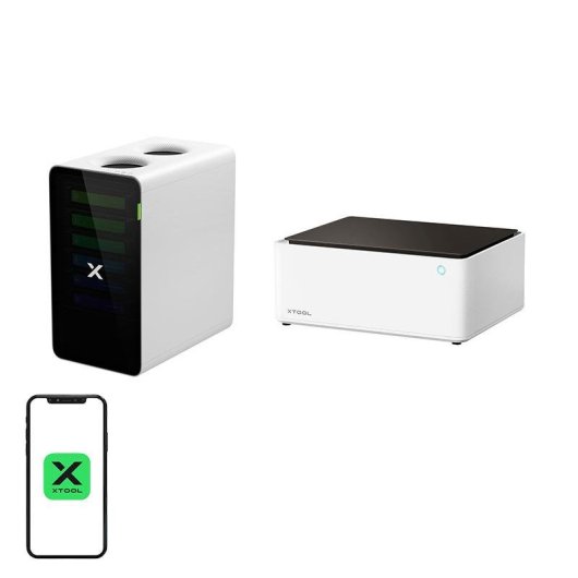 Grabadora láser xTool M1 10W + Absorbedor de humos SafetyPro AP2