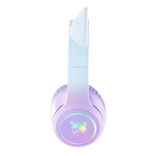 Auriculares ONIKUMA B90 sem fios Bluetooth 5.0 Gaming com iluminação RGB Azul/Púrpura