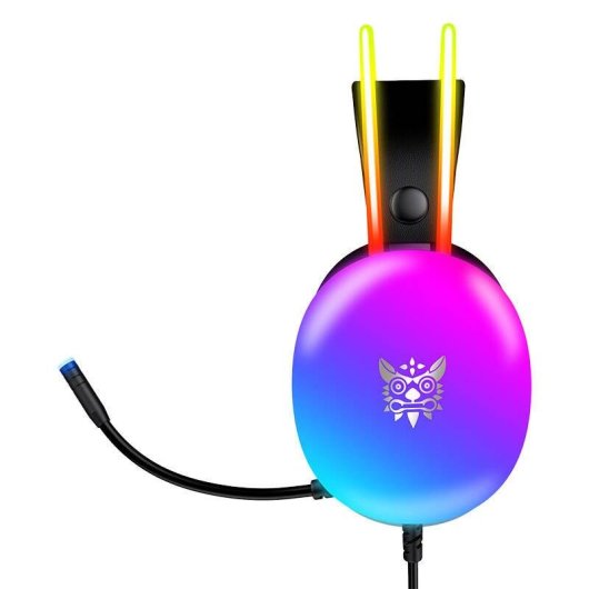 ONIKUMA X25 Gaming-Kopfhörer kabelgebunden USB 3,5mm mit Mikrofon und LED schwarz
