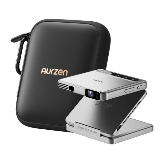Proyector Aurzen AU-PJ-ZP001M-UNWH0 720p 100 Lúmenes Portátil DLP Batería Smart