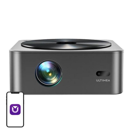 Projetor Ultimea Apollo P40 FullHD 700 Lumens 150" Lâmpada LCD WiFi 6 Bluetooth 5.0