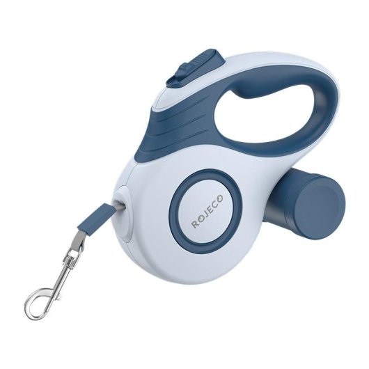 Correa Retráctil Rojeco A12 5m Automática Azul para Perros