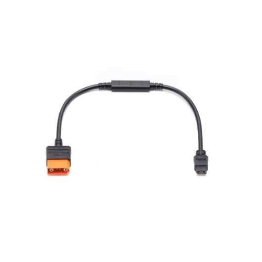 Cabo de carga DJI Power SDC XT60 12V compatível Power 1000 e 500 preto laranja