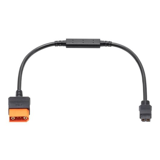 Cabo de carga DJI Power SDC XT60 12V compatível Power 1000 e 500 preto laranja