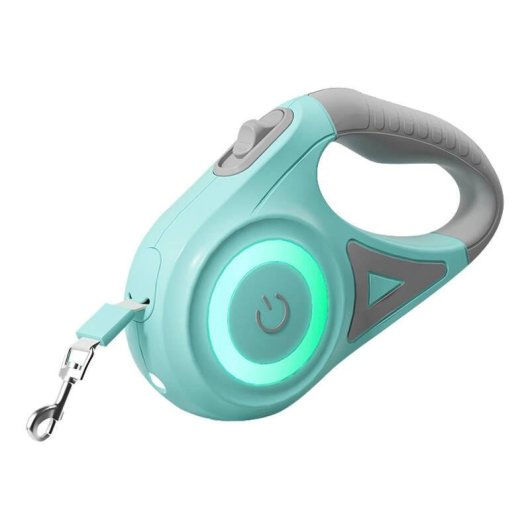 Correa Automática Rojeco LED 5 m Verde para Perros y Gatos