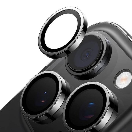 Vidrio de Cámara Torras Lensguard para iPhone 16 Pro Max Negro
