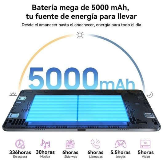 Tablet ExcitPower T20 WiFi 10,1" 8GB 256GB Blu con Teclado y Stylus Pen