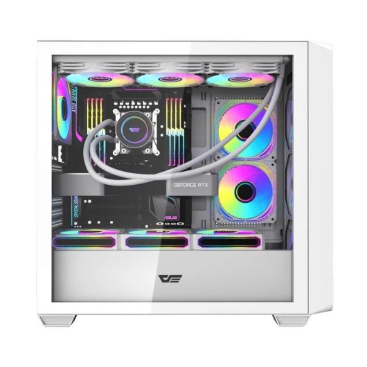 Caja PC DarkFlash DS900WD ATX Vidrio Templado Blanca