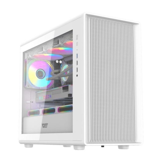 Boîtier PC Darkflash DB460M Blanc M-ATX/ITX Verre Trempé
