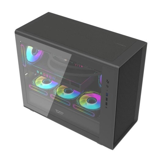 Gehäuse Darkflash DB460M Schwarz M-ATX ITX Gehärtetes Glas