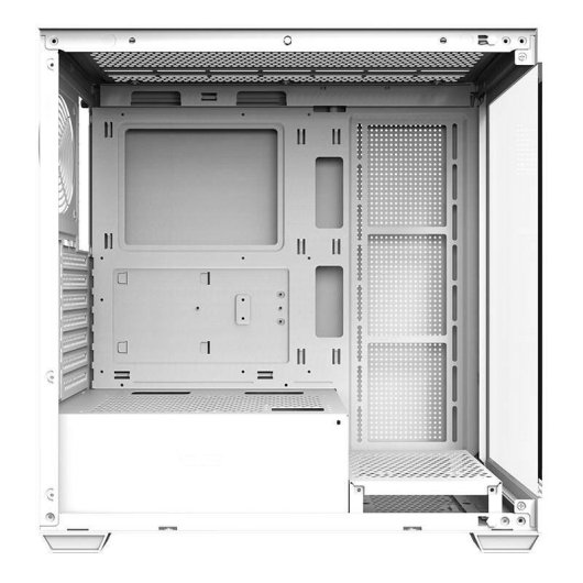 Boîtier PC Darkflash DS900 Blanche Structure Verre Trempé Sans Ventilateurs
