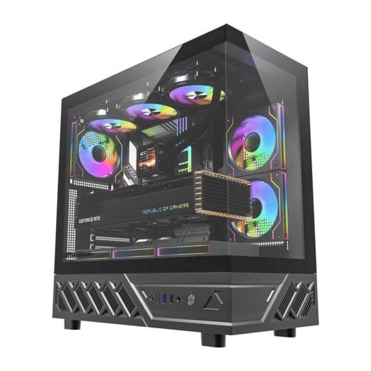 Caja PC DarkFlash DS950 Negra + 6 Ventiladores ATX/M-ATX/ITX