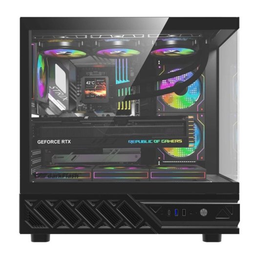 Caja PC DarkFlash DS950 Negra + 6 Ventiladores ATX/M-ATX/ITX