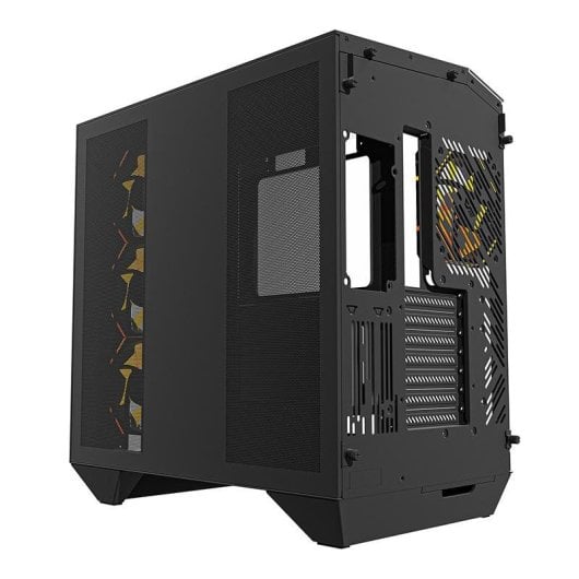 Caixa PC Darkflash DY470 Big Tower Preta + 4 Ventiladores ARGB + Suporte GPU