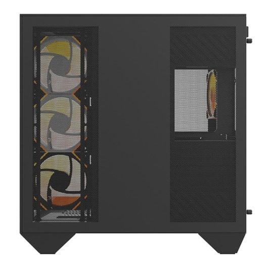 Caixa PC Darkflash DY470 Big Tower Preta + 4 Ventiladores ARGB + Suporte GPU