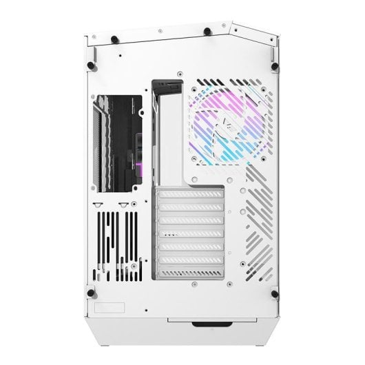 Boîtier PC Darkflash DY470 Blanche + 4 Ventilateurs + Support GPU