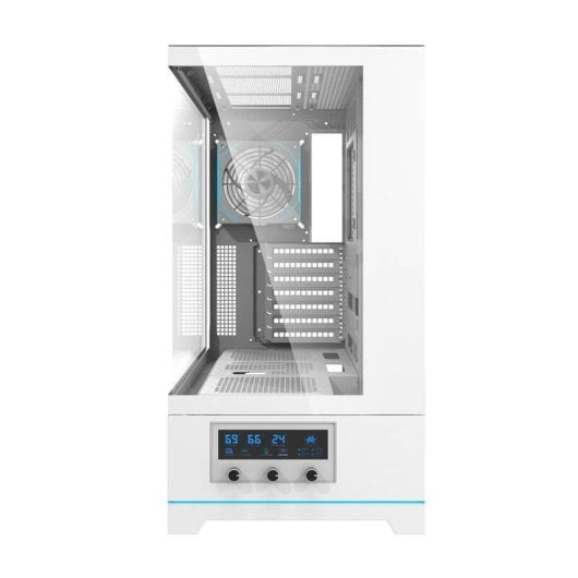 Caixa PC Darkflash DY451 PRO Branca + 1 Ventilador ARGB