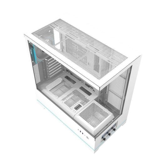 Caixa PC Darkflash DY451 PRO Branca + 1 Ventilador ARGB
