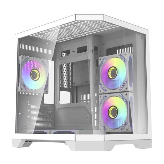 Caja PC Darkflash FT350 Mini Tower Blanca con 5 Ventiladores ARGB