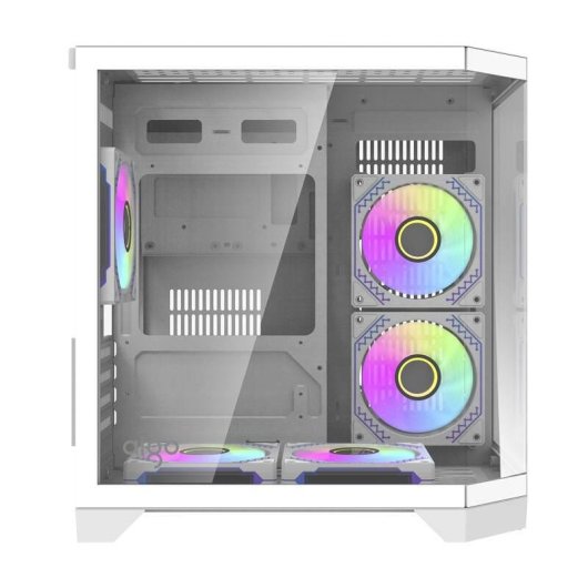Caja PC Darkflash FT350 Mini Tower Blanca con 5 Ventiladores ARGB