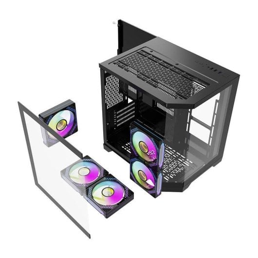 Case PC Darkflash FT350 Mini Tower 5 ventole ARGB Nero