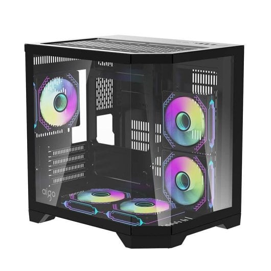 Case PC Darkflash FT350 Mini Tower 5 ventole ARGB Nero