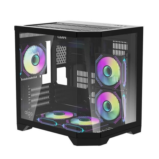 Gehäuse Darkflash FT350 Mini Tower 5 ARGB Lüfter Schwarz