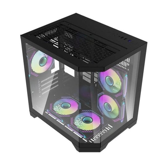Case PC Darkflash FT350 Mini Tower 5 ventole ARGB Nero