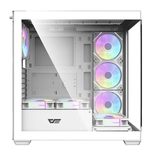 Boîtier PC Darkflash DS900 Blanc avec 7 Ventilateurs ARGB
