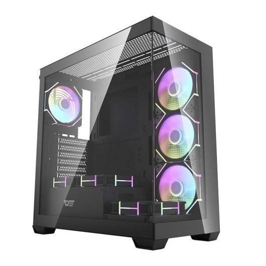 PC-Gehäuse Darkflash DS900 Schwarz Mid Tower mit 7 ARGB-Lüftern