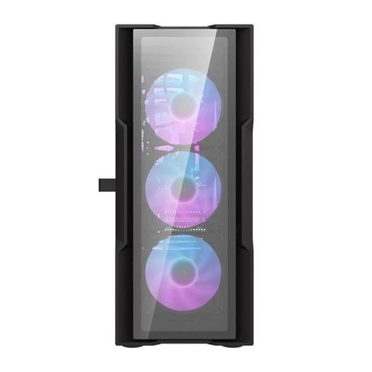 Caja PC Darkflash DK431 Vidrio Templado Negro + 4 Ventiladores RGB