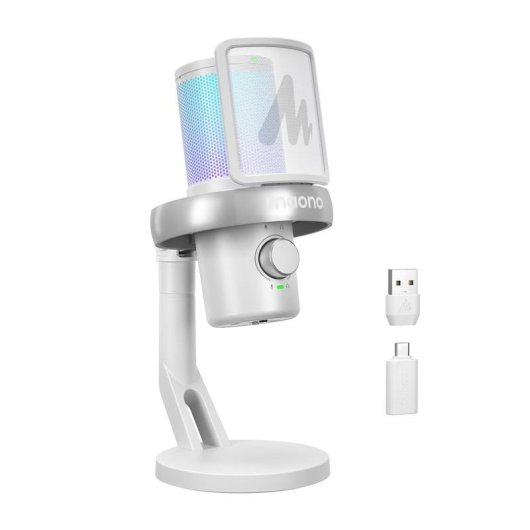 Microfono Maono DM40 Pro USB omnidirezionale con AI e illuminazione RGB