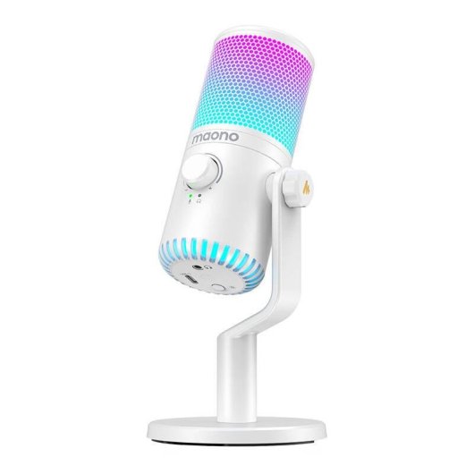 Micrófono Maono DM30RGB USB-C cardioide con iluminación RGB personalizable