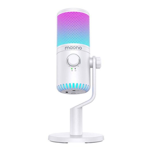 Micrófono Maono DM30RGB USB-C cardioide con iluminación RGB personalizable
