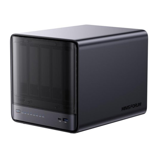 Mini PC Minis Forum NAS N5 Pro AMD Ryzen AI 9 HX Pro 370/32GB/128GB SSD/Radeon 890M/MinisCloud OS