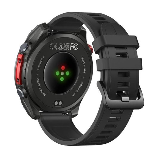 Zeblaze Stratos 4 Bluetooth GPS 1,43" Negro Correa Única 5ATM SpO2 Pulsómetro
