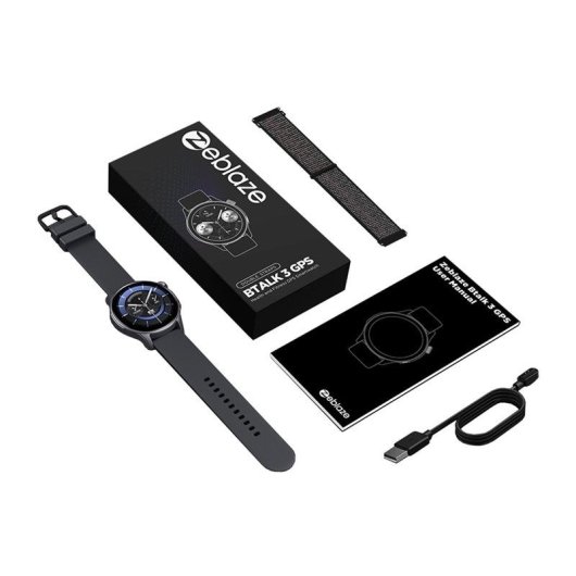 Zeblaze Btalk 3 GPS Bluetooth 1,43'' Cinzento Bracelete Única 3 ATM SpO2 Cardiofrequencímetro