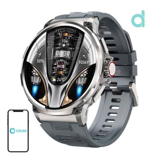 COLMi V69 Bluetooth 1,85" Plata Correa Talla Única IP68 SpO2 Pulsómetro