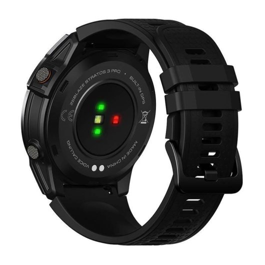 Zeblaze Stratos 3 Pro Bluetooth GPS 1,43'' Noir Bracelet Unique IP68 SpO2 Cardiofréquencemètre