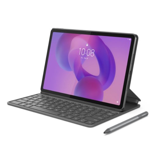 Clavier Cover Lenovo Pour Idea Tab Folio Gris