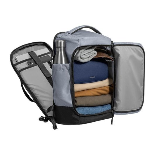 Mochila de viaje Tomtoc Navigator-T66 Liteway 28L Gris Claro