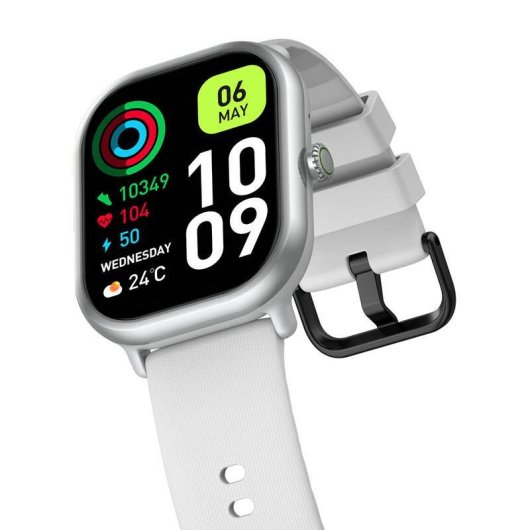Zeblaze GTS 3 Pro Bluetooth 1,97'' Branco Bracelete Silicone IP68 SpO2 Cardiofrequencímetro