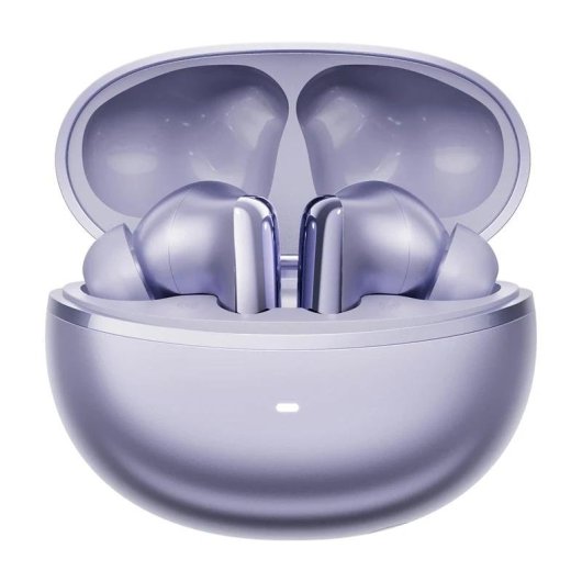 Auriculares QCY MeloBuds N70 Lite inalámbricos Bluetooth con Cancelación de Ruido, Micrófono AI y resistencia IPX5 Morado