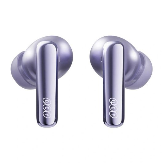 Auriculares QCY MeloBuds N70 Lite inalámbricos Bluetooth con Cancelación de Ruido, Micrófono AI y resistencia IPX5 Morado