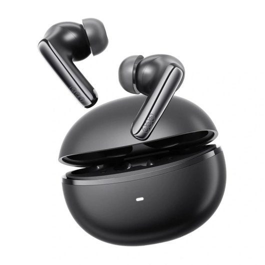 Auriculares QCY MeloBuds N70 Lite inalámbricos Bluetooth 6.0 con Cancelación de Ruido y micrófono, negros