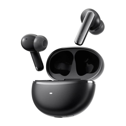 Auriculares QCY MeloBuds N70 Lite inalámbricos Bluetooth 6.0 con Cancelación de Ruido y micrófono, negros